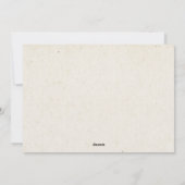 Vintager irischer Segen mit Kleeblättern Feiertagskarte (Rückseite)