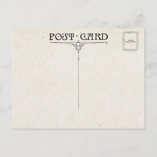 Vintager irischer Segen mit Kleeblättern Postkarte (Rückseite)