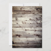 Vintager Irish Wood St Patrick's Day Einladung (Rückseite)