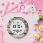 Vintager Irish Wood St Patrick's Day Pappteller (Party)