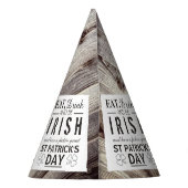 Vintager Irish Wood St Patrick's Day Partyhütchen (Rückseite)