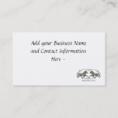 Vintager Isländer Visitenkarte (Rückseite)