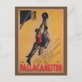 Vintager italienischer Basketball Postkarte