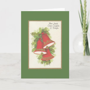 Vintager italienischer Bruder im Jura Weihnachtska Feiertagskarte