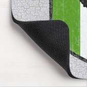 Vintager italienischer Flaggen-Stiefel Mousepad (Ecke)