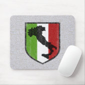 Vintager italienischer Flaggen-Stiefel Mousepad (Mit Mouse)