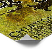 Vintager Italienischer See Como Reiseplakat | Lago Poster (Ecke)