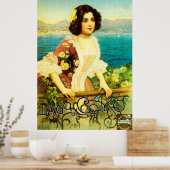 Vintager Italienischer See Como Reiseplakat | Lago Poster (Küche)