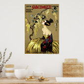 VINTAGER ITALIENISCHER WEIN 1900 POSTER (Küche)