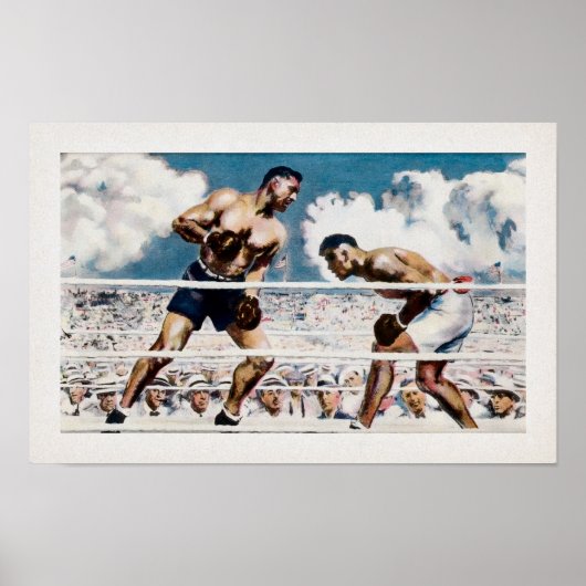 Vintager Jack Dempsey gegen Jess Willard 1919 Post Poster (Vorne)