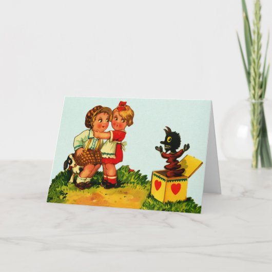 Vintager Jack in der Tageskarte Feiertagskarte (Vorderseite)