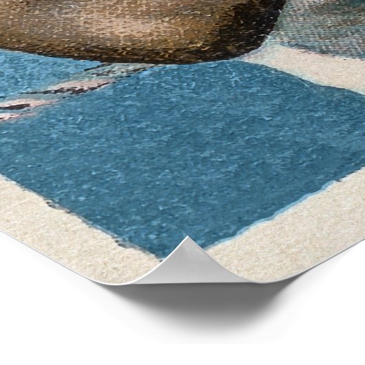 Vintager Jack Johnson Cigarette Card Poster (Ecke)