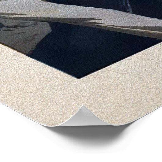 Vintager Jack Johnson in Chicago Poster (Ecke)