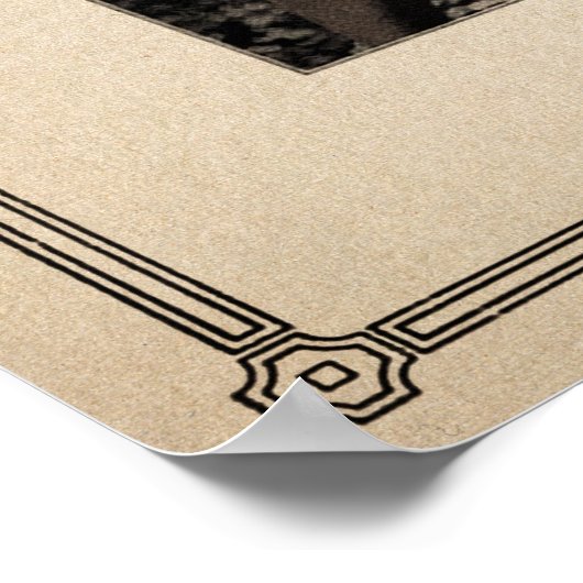 Vintager Jack Johnson / Jim Jeffries Poster (Ecke)