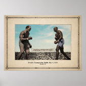 Vintager Jack Johnson / Jim Jeffries Poster (Vorne)