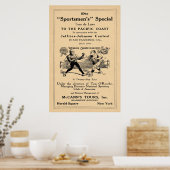 Vintager Jack Johnson / Jim Jeffries Tour Ad Poster (Küche)