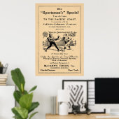 Vintager Jack Johnson / Jim Jeffries Tour Ad Poster (Heimbüro)
