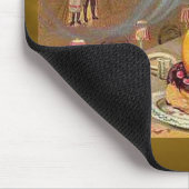 Vintager Jack o'Lantern mit Hexen Mousepad (Ecke)