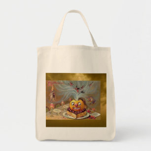 Vintager Jack o'Lantern mit Hexen Tragetasche