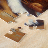 Vintager Jack Russell Terrier Painting Puzzle (Seite)