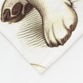 Vintager Jack Russell Terrier Seamless Fleecedecke (Ecke)