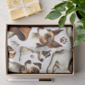 Vintager Jack Russell Terrier Seamless Seidenpapier (Geschenk)