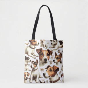 Vintager Jack Russell Terrier Seamless Tasche