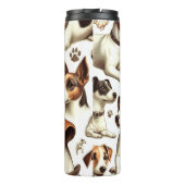 Vintager Jack Russell Terrier Seamless Thermosbecher (Rückseite)