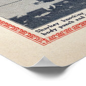 Vintager Jack Sharkey vs Primo Carnera Boxing Poster (Ecke)