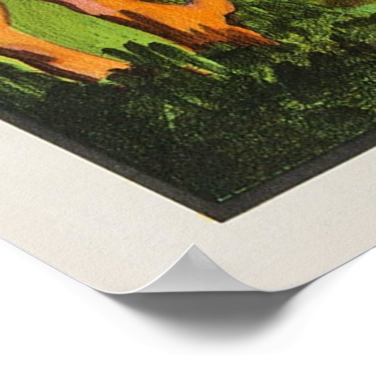 Vintager Jack und Beanstalk Poster (Ecke)