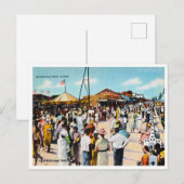 Vintager Jacksonville Beach, Florida Travel Postkarte (Vorne/Hinten)