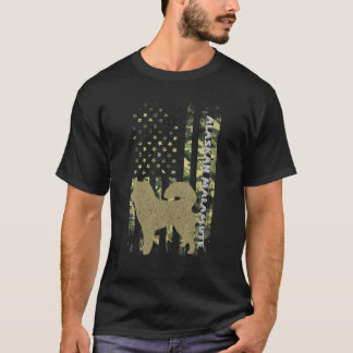 Vintager Jagdhund Camouflage US Camouflage Flag Al T-Shirt
