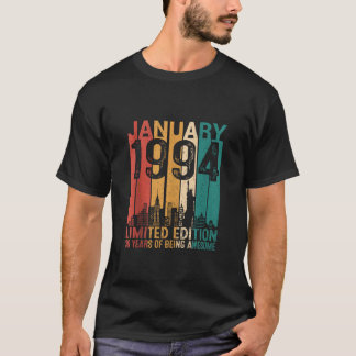 Vintager Januar 1994 30 Jahre alt, 30 Jahre alt T-Shirt
