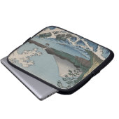 Vintager Japaner das Meer von Satta Laptopschutzhülle (Vorne Knopf)