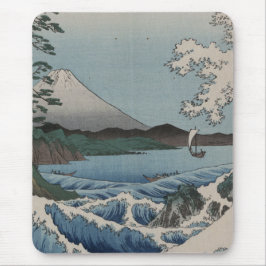 Vintager Japaner das Meer von Satta Mousepad