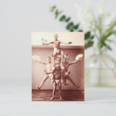 Vintager japanischer Acrobat Postkarte (Stehend Vorderseite)