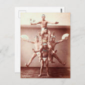 Vintager japanischer Acrobat Postkarte (Vorne/Hinten)