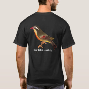 Vintager japanischer Bird Art Red-Billed Leiothrix T-Shirt