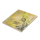 Vintager Japanischer Bird Fliese (Seite)