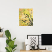 Vintager Japanischer Bird Poster (Heimbüro)
