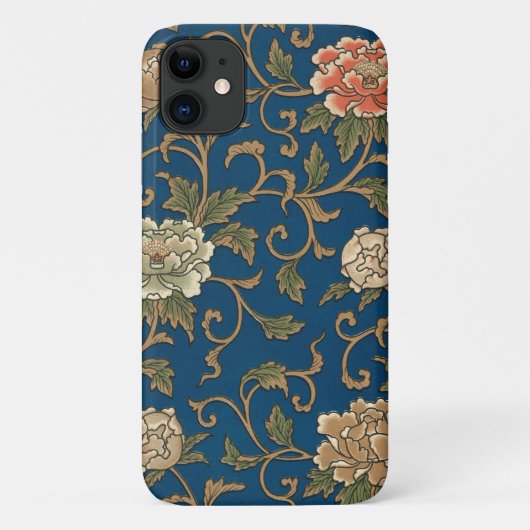 Vintager Japanischer Chrysanthemum Case-Mate iPhone Hülle (Rückseite)