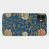 Vintager Japanischer Chrysanthemum Case-Mate iPhone Hülle (Rückseite (Horizontal))