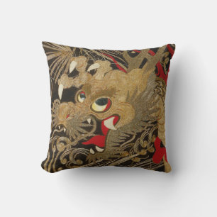 Vintager japanischer Drache Kissen