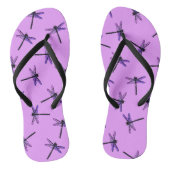 Vintager japanischer Drachenfliege, Amethyst lila Badesandalen (Fußbett)