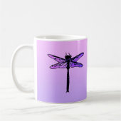 Vintager japanischer Drachenfliege, Amethyst lila Kaffeetasse (Links)