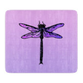 Vintager japanischer Drachenfliege, Amethyst lila Schneidebrett (Vorderseite)