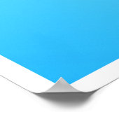 Vintager japanischer Drachenfliege, türkisblau Poster (Ecke)