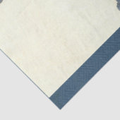 Vintager Japanischer Garten Blue Willow Lake Pagod Seidenpapier (Ausschnitt)