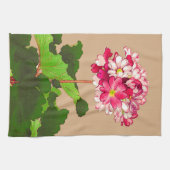 Vintager japanischer Hydrangea. Rosa und Grün Küchentuch (Horizontal)