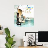 "Vintager japanischer Junk-1871," Poster (Heimbüro)